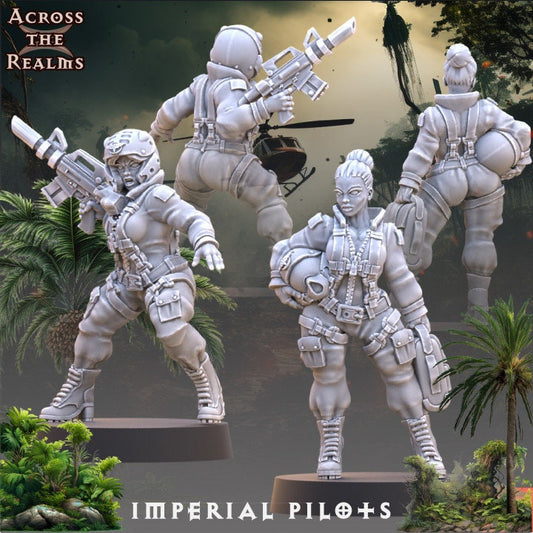 Jungle Imperial Pilots by Across the Realms Miniatures