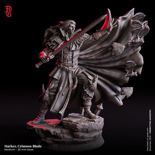 Harker, Crimson Blade from "Forgotten Ancestry" by Flesh of Gods Miniatures
