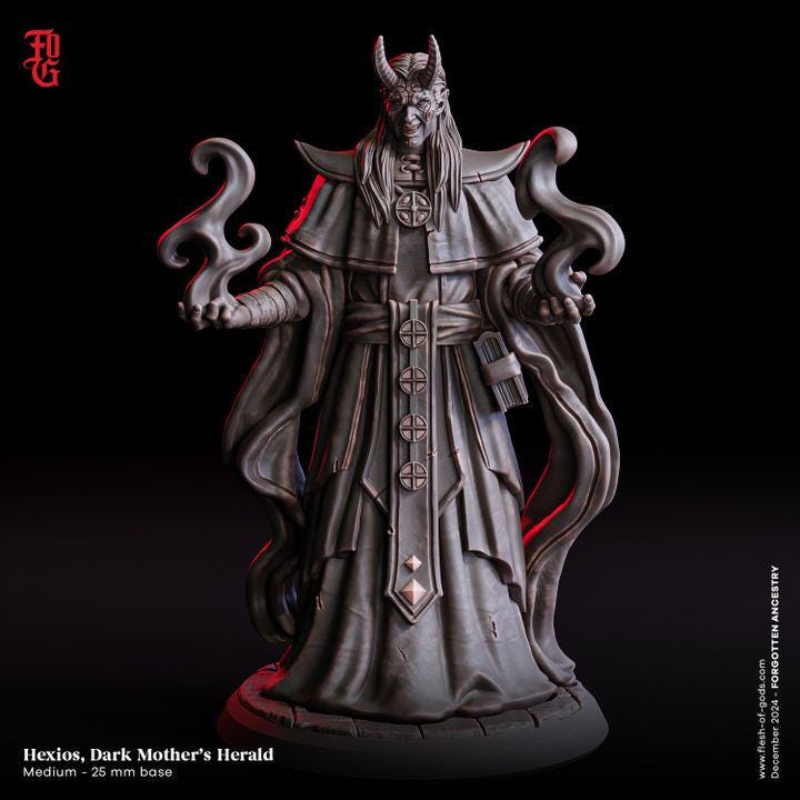 Hexios, Dark Mother's Herald from "Forgotten Ancestry" by Flesh of Gods Miniatures