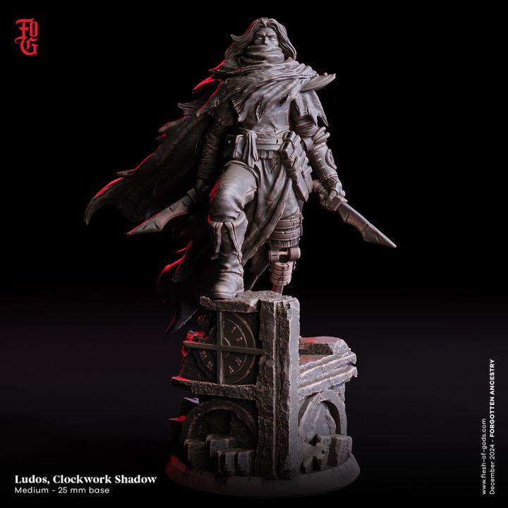 Ludos, Clockwork Shadow from "Forgotten Ancestry" by Flesh of Gods Miniatures