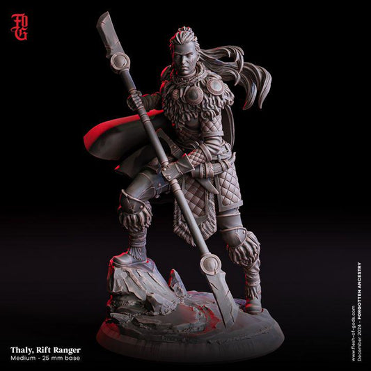 Thaly, Rift Ranger from "Forgotten Ancestry" by Flesh of Gods Miniatures