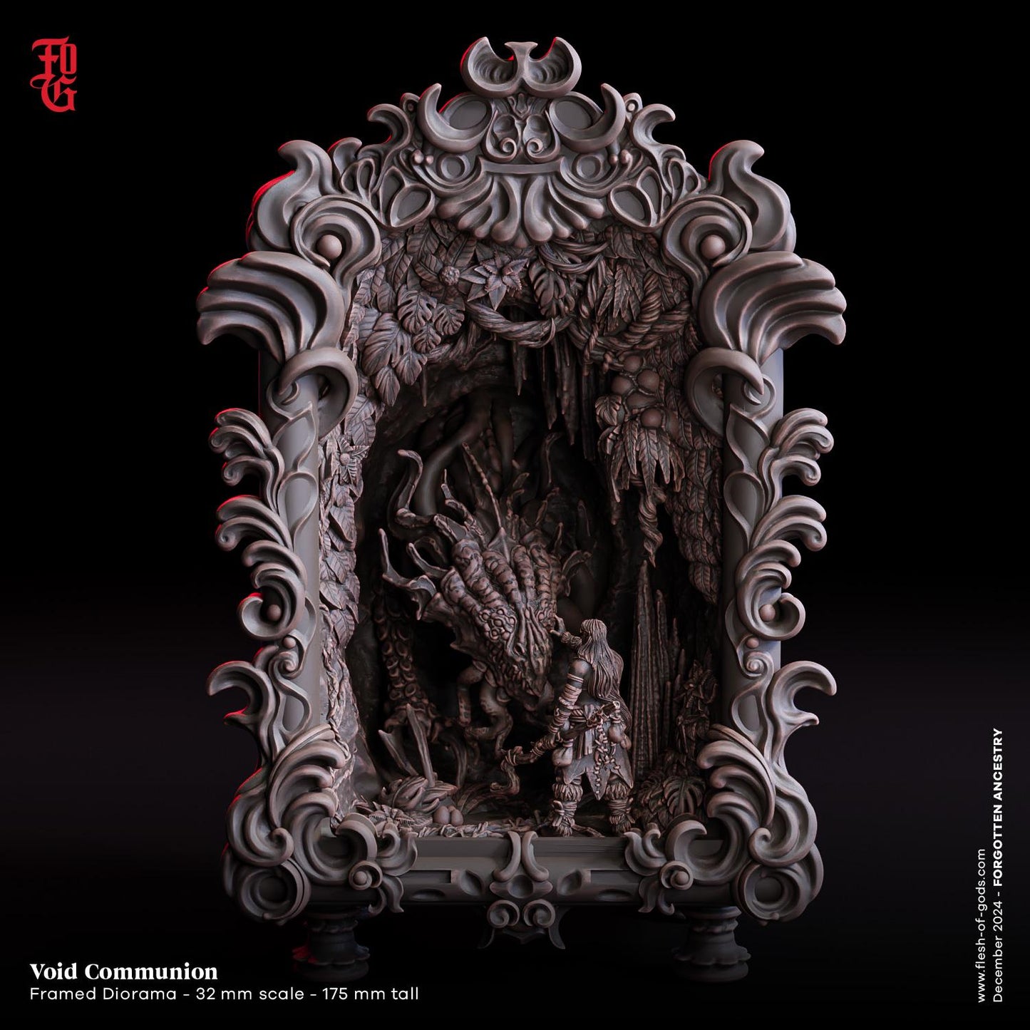 Framed Diorama Void Communion from "Forgotten Ancestry" by Flesh of Gods Miniatures