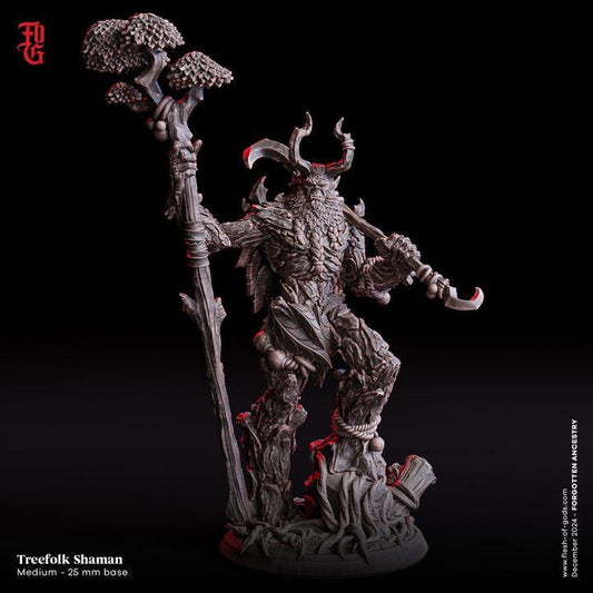 Treefolk Shaman from "Forgotten Ancestry" by Flesh of Gods Miniatures