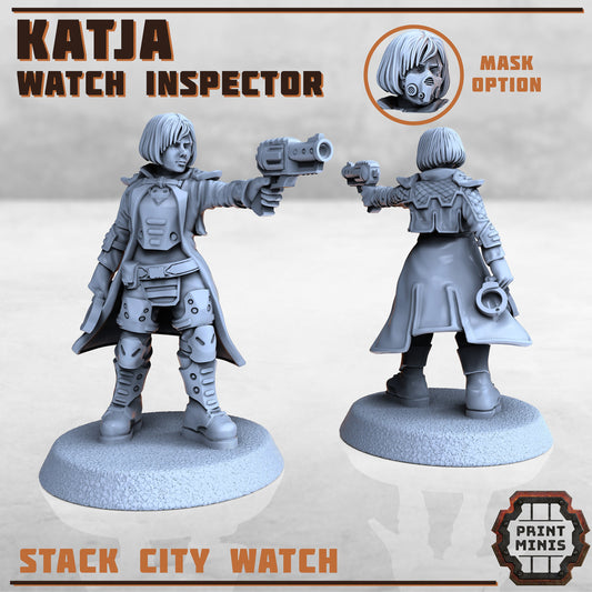 Katja - City Watch Inspector by Print Minis Miniatures