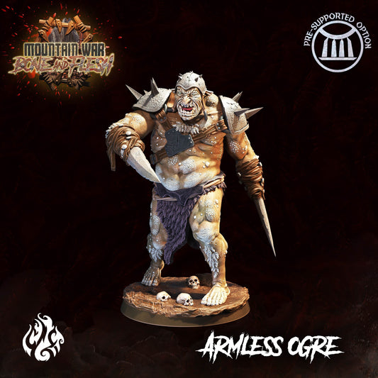 Armless Ogre from "Mountain War" by Crippled God Foundry Miniatures