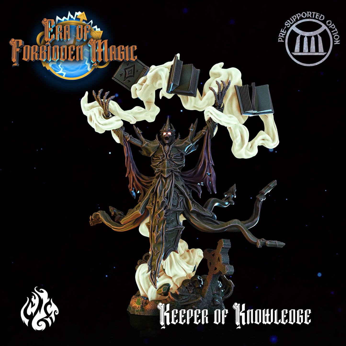 Keeper of Knowledge from "Era of Forbidden Magic" by Crippled God Foundry Miniatures
