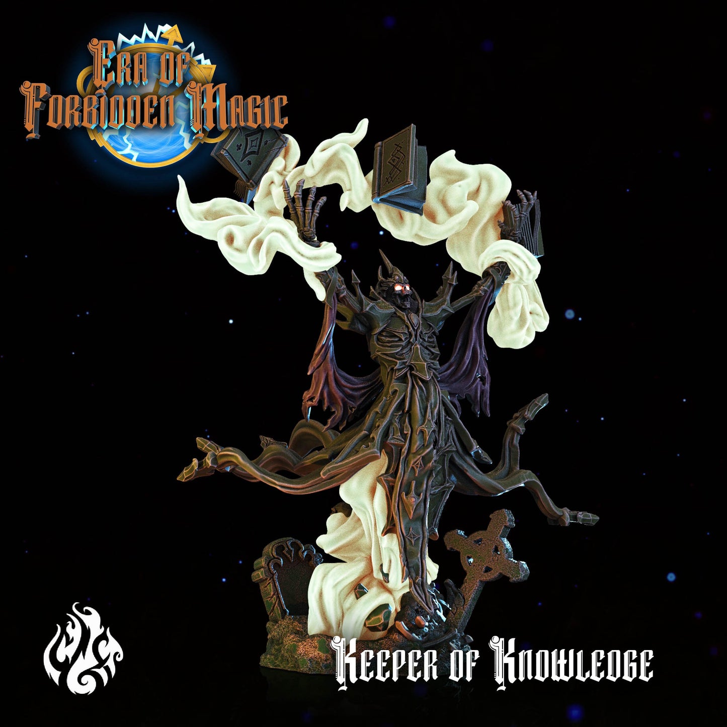 Keeper of Knowledge from "Era of Forbidden Magic" by Crippled God Foundry Miniatures