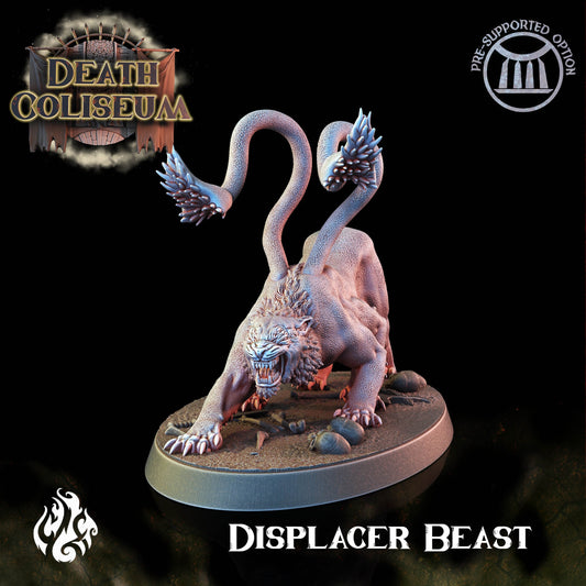 Displacer Beast Tiger from "Death Coliseum" by Crippled God Foundry Miniatures
