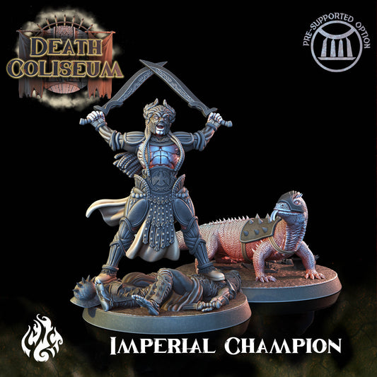 Imperial Champion from "Death Coliseum" by Crippled God Foundry Miniatures