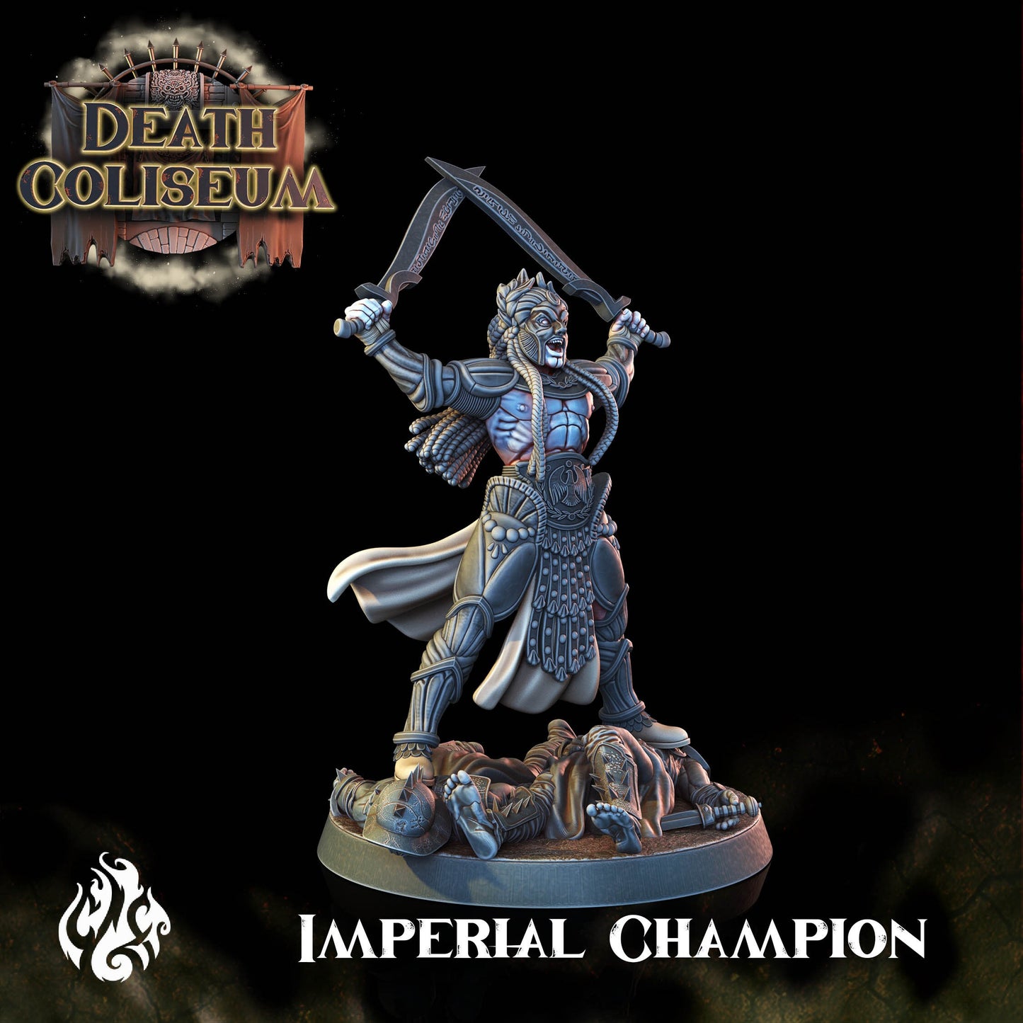 Imperial Champion from "Death Coliseum" by Crippled God Foundry Miniatures