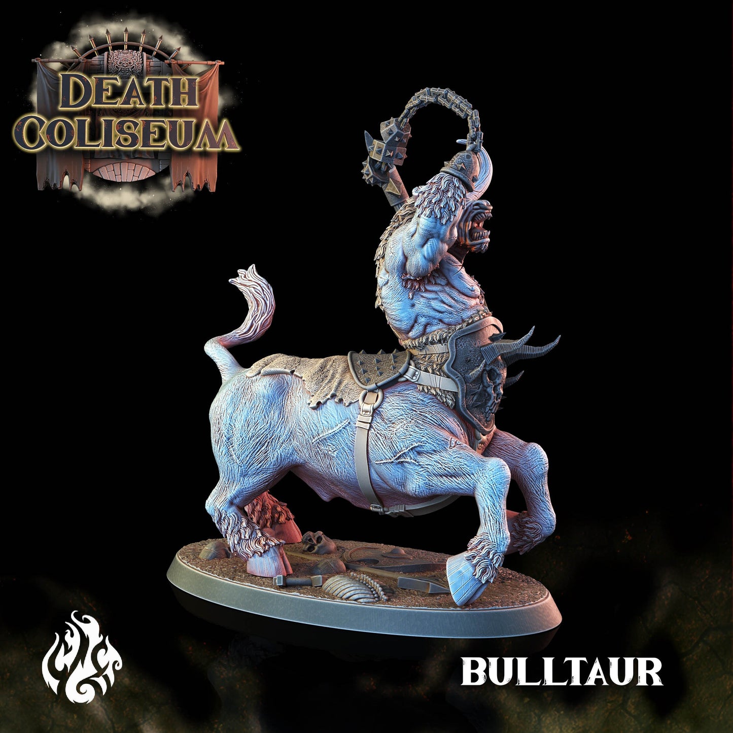 Bulltaur from "Death Coliseum" by Crippled God Foundry Miniatures