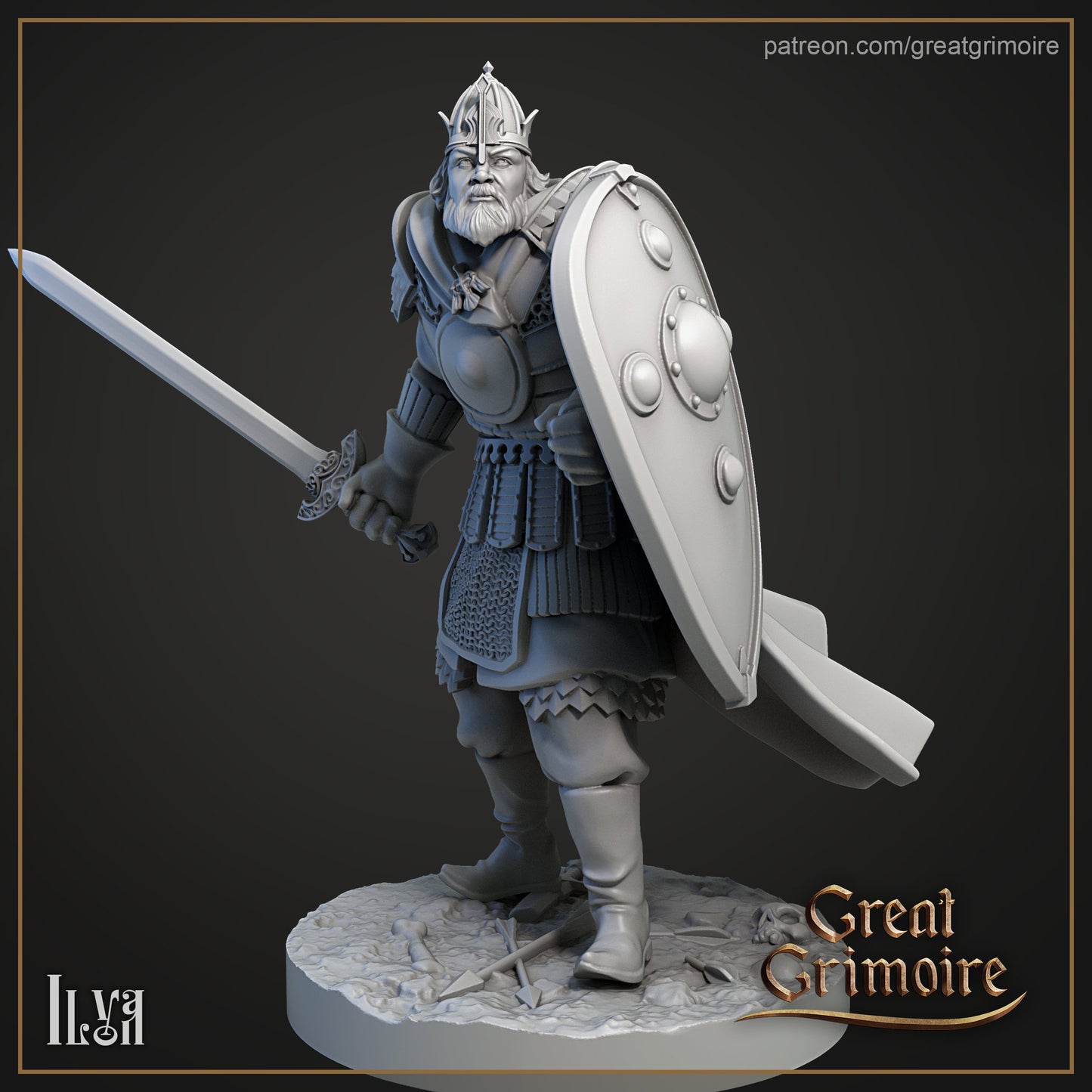 IIya Knight from "Tales of Yaga Moors" by Great Grimoire Miniature RPG
