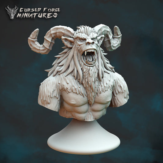 Yeti Bust by Cursed Forge Miniatures