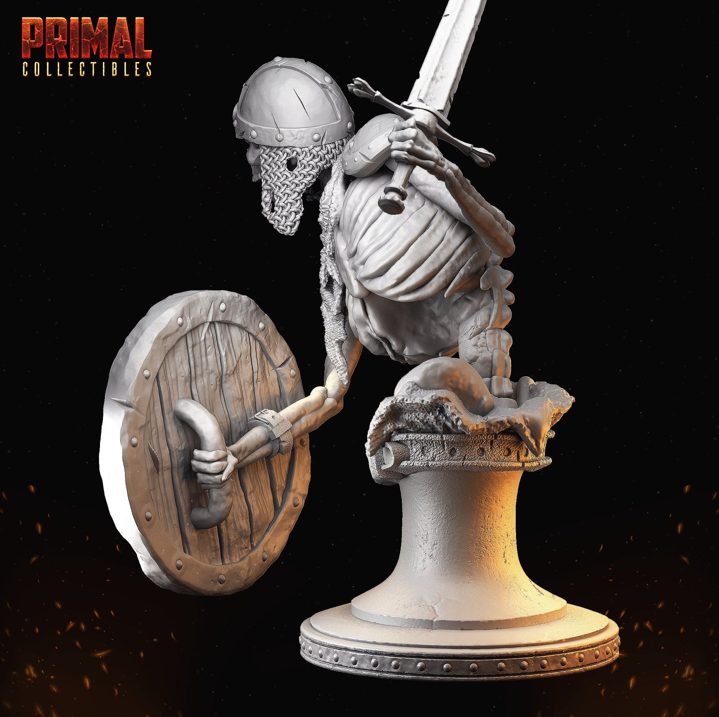 Skeleton Bust by Primal Collectibles Miniatures Heroquest RPG