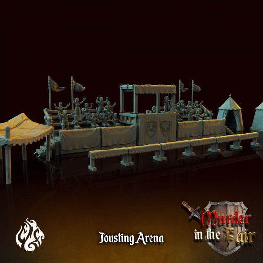Jousting Arena Terrain Piece from "Murder in the Fair" by Crippled God Foundry