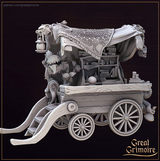 Magic Cart from "Merchants of Dark Alley" by Great Grimoire Miniatures