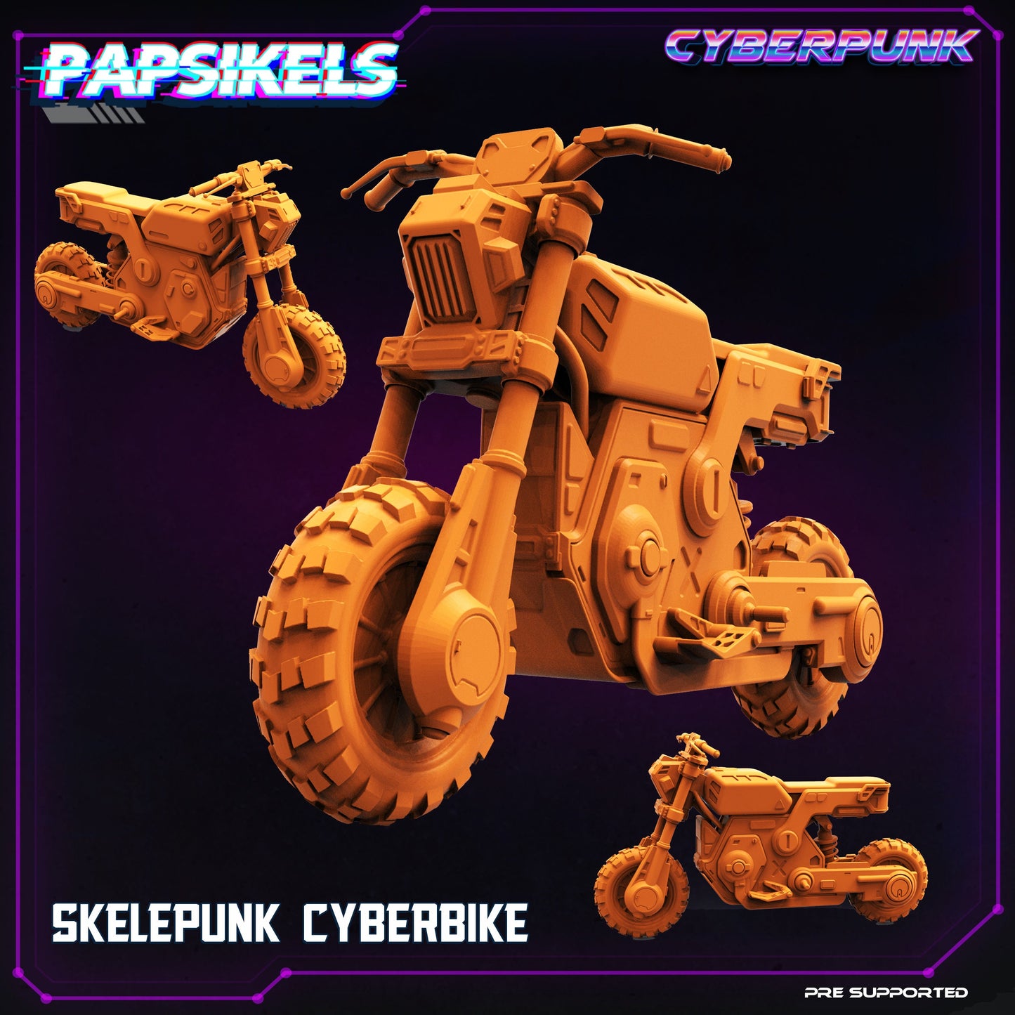 Cyber Skelerider by Papsikels Cyberpunk Miniatures