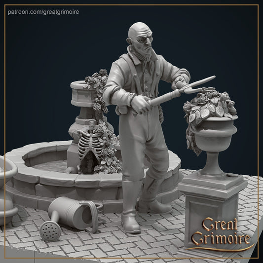 Groundsman from "Wicked Hills Asylum" by Great Grimoire Miniatures