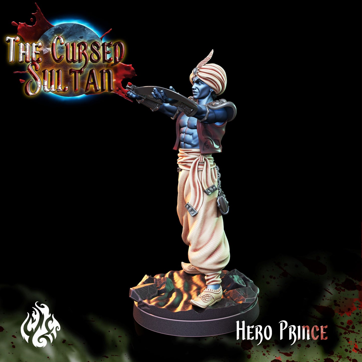 Hero Prince from "Cursed Sultan" by Crippled God Foundry Miniatures