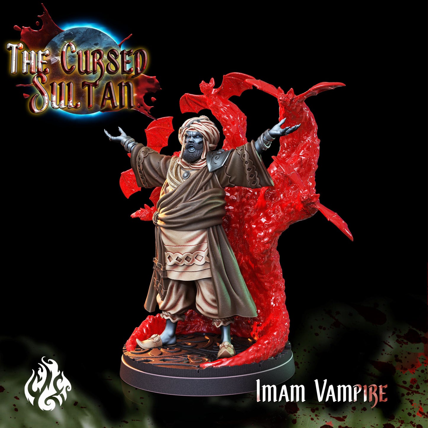 Imam Vampire from "Cursed Sultan" by Crippled God Foundry Miniatures