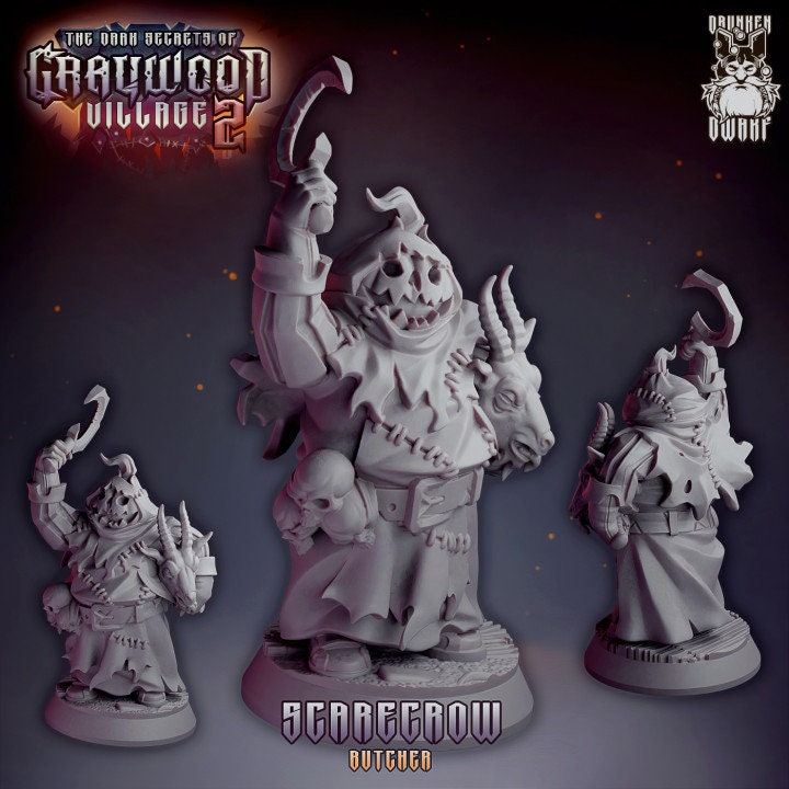 Cursed Peasants from "Graywood Village" by Drunken Dwarf Miniatures