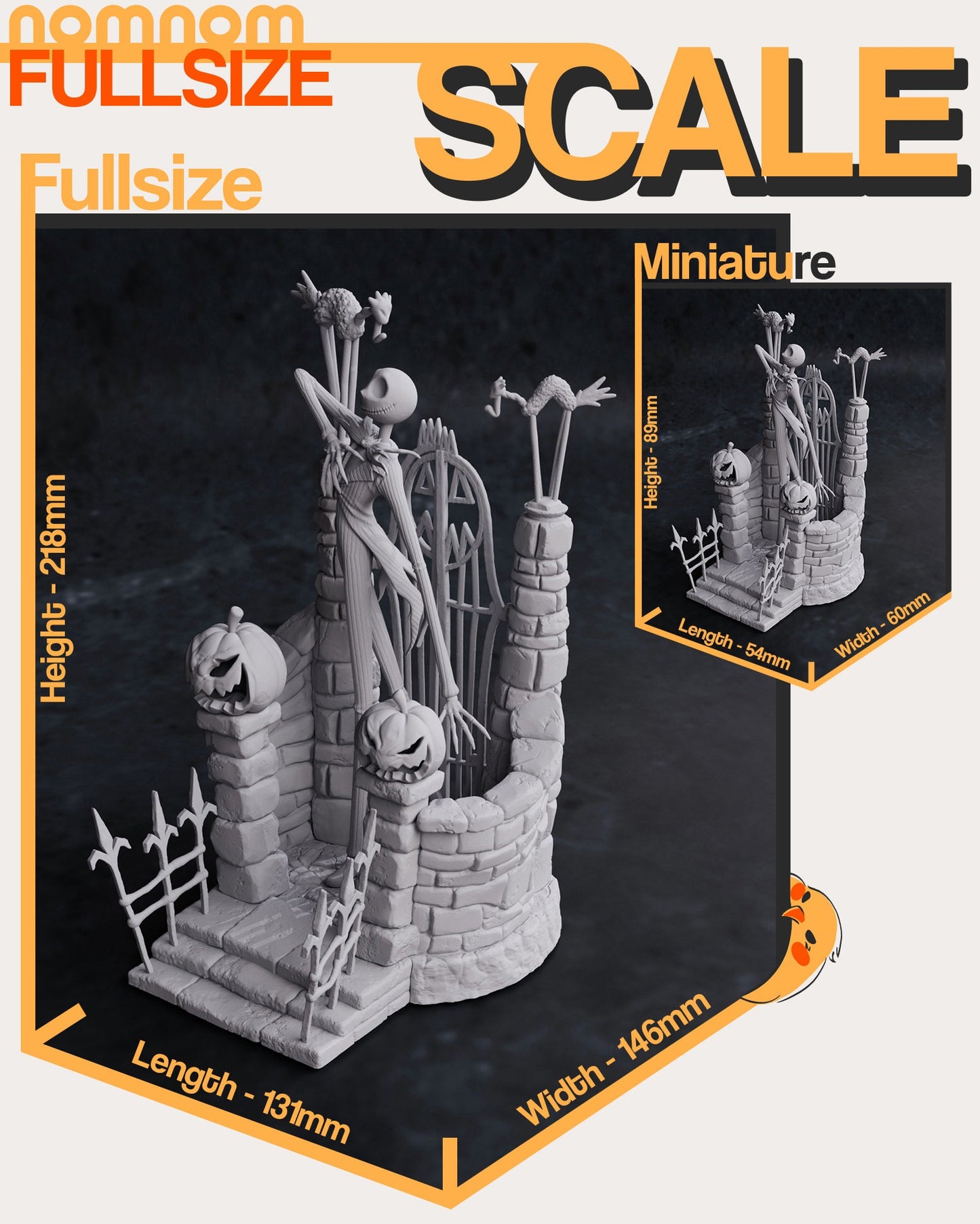 Pumpkin King Statue Model Kit by Nomnom Figures