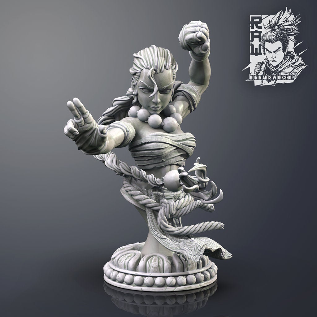 Karoku Monk Bust by Ronin Arts Workshop