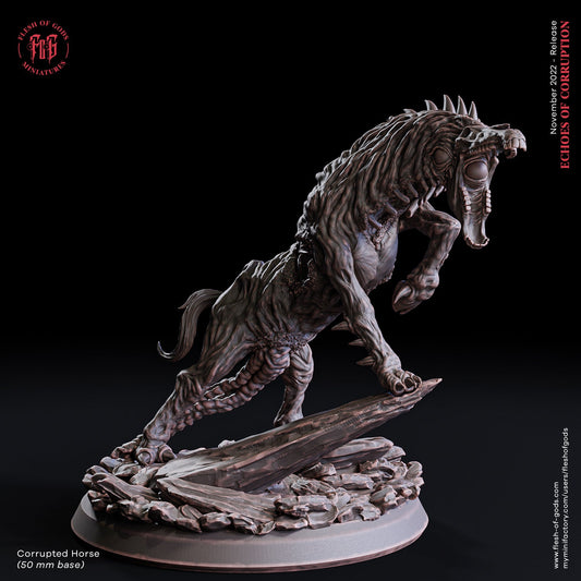 Corrupted Horse from "Echoes of Corruption" by Flesh of Gods Miniatures