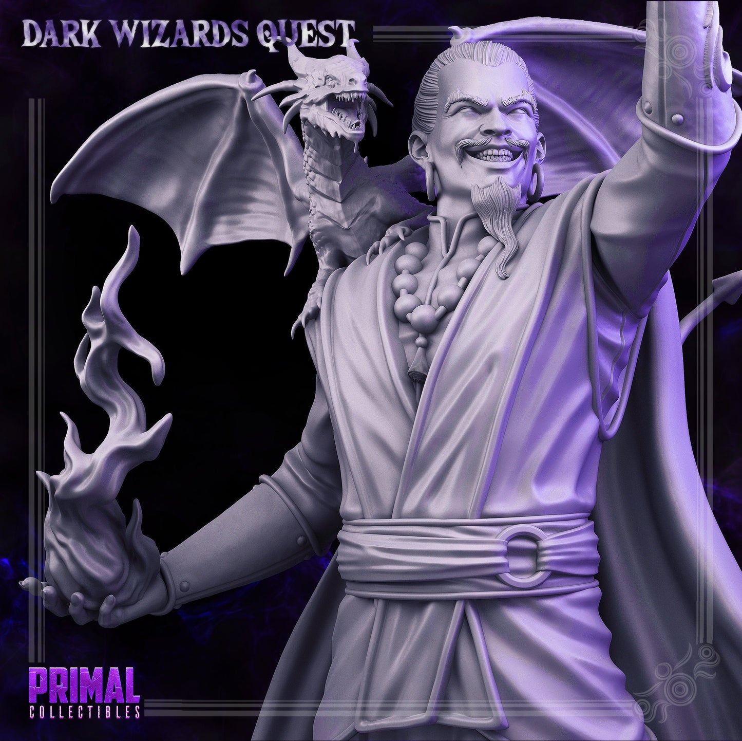 Drago Fire Mage by Primal Collectibles Miniatures
