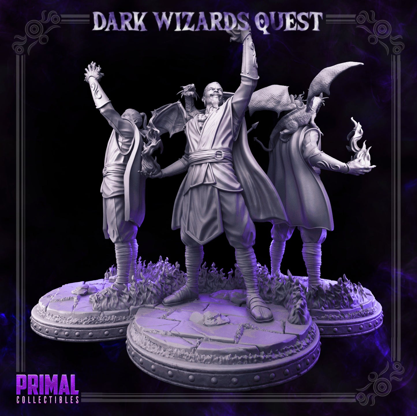 Drago Fire Mage by Primal Collectibles Miniatures