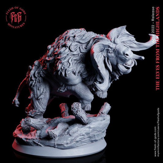 Megalohorn from "Elves of the Highlands" by Flesh of Gods Miniatures