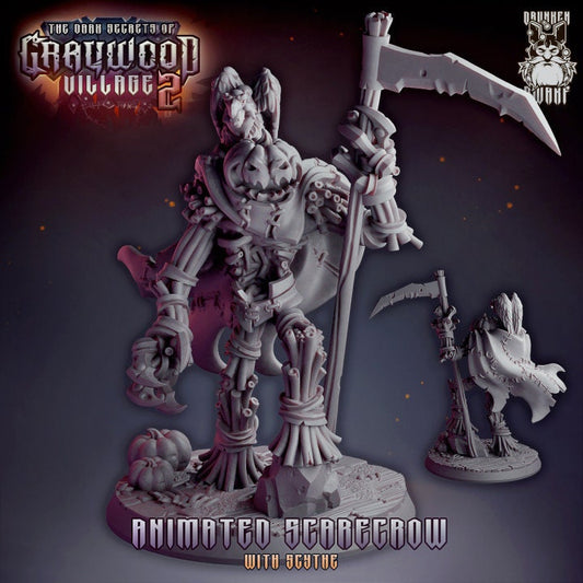 Animated Scarecrows from "Graywood Village" by Drunken Dwarf Miniatures