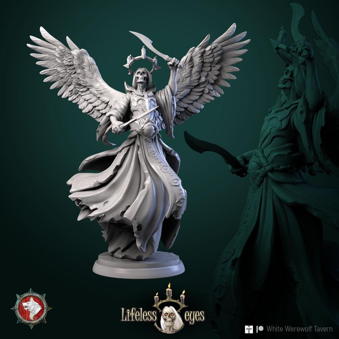 Necromancer Casters from "Lifeless Eyes" by White Werewolf Tavern Miniatures