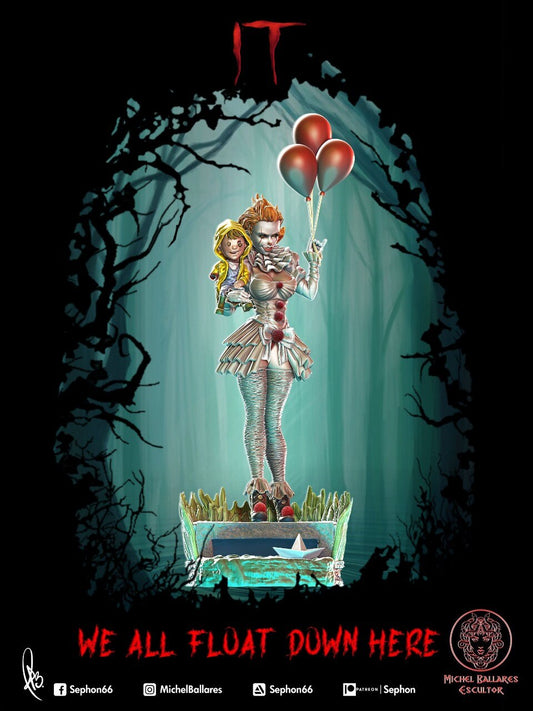 Sexy Clown Statue Model Kit by Creative Geek MB