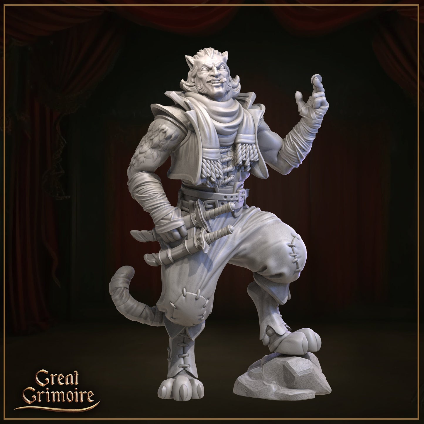 Mr Cat from "Behind the Crimson Curtain" by Great Grimoire Miniatures