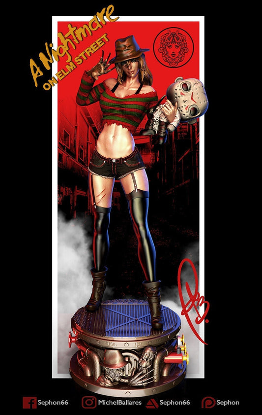 Female Freddy Statue Model Kit by Creative Geek MB