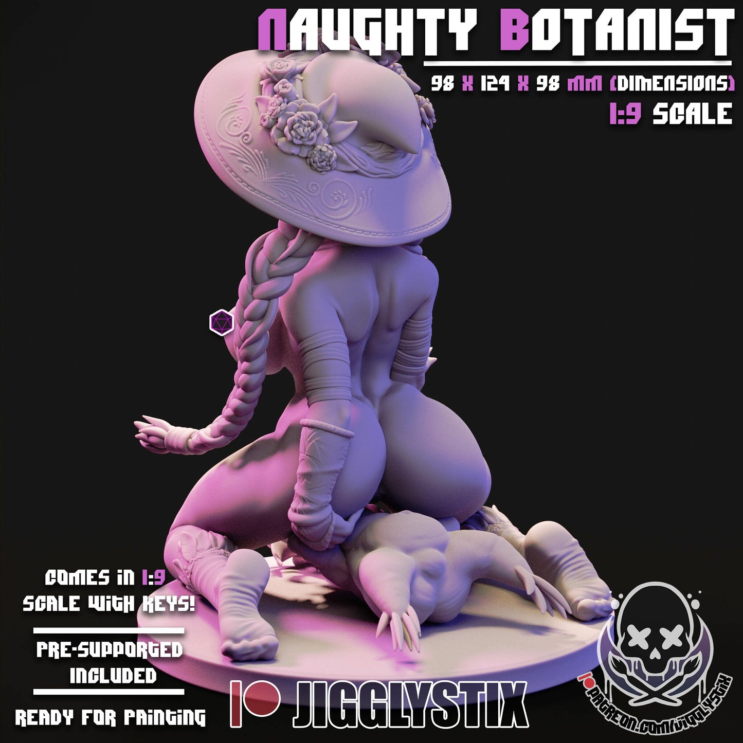 The Naughty Botanist by Jigglystix Pin Up Factory Miniatures