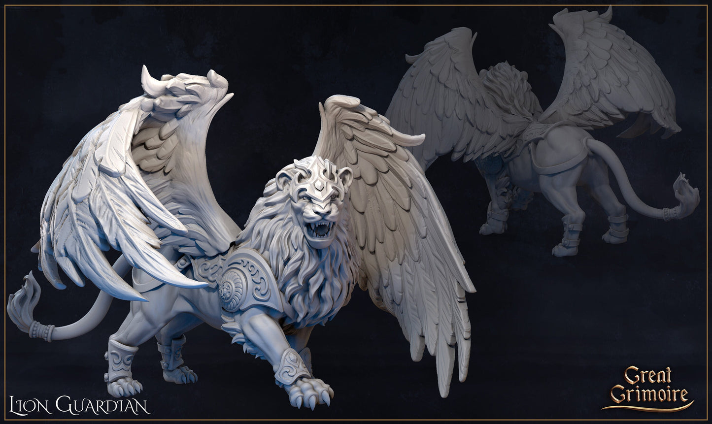 Lion Guardian from "Elemental Awakening" by Great Grimoire Miniatures