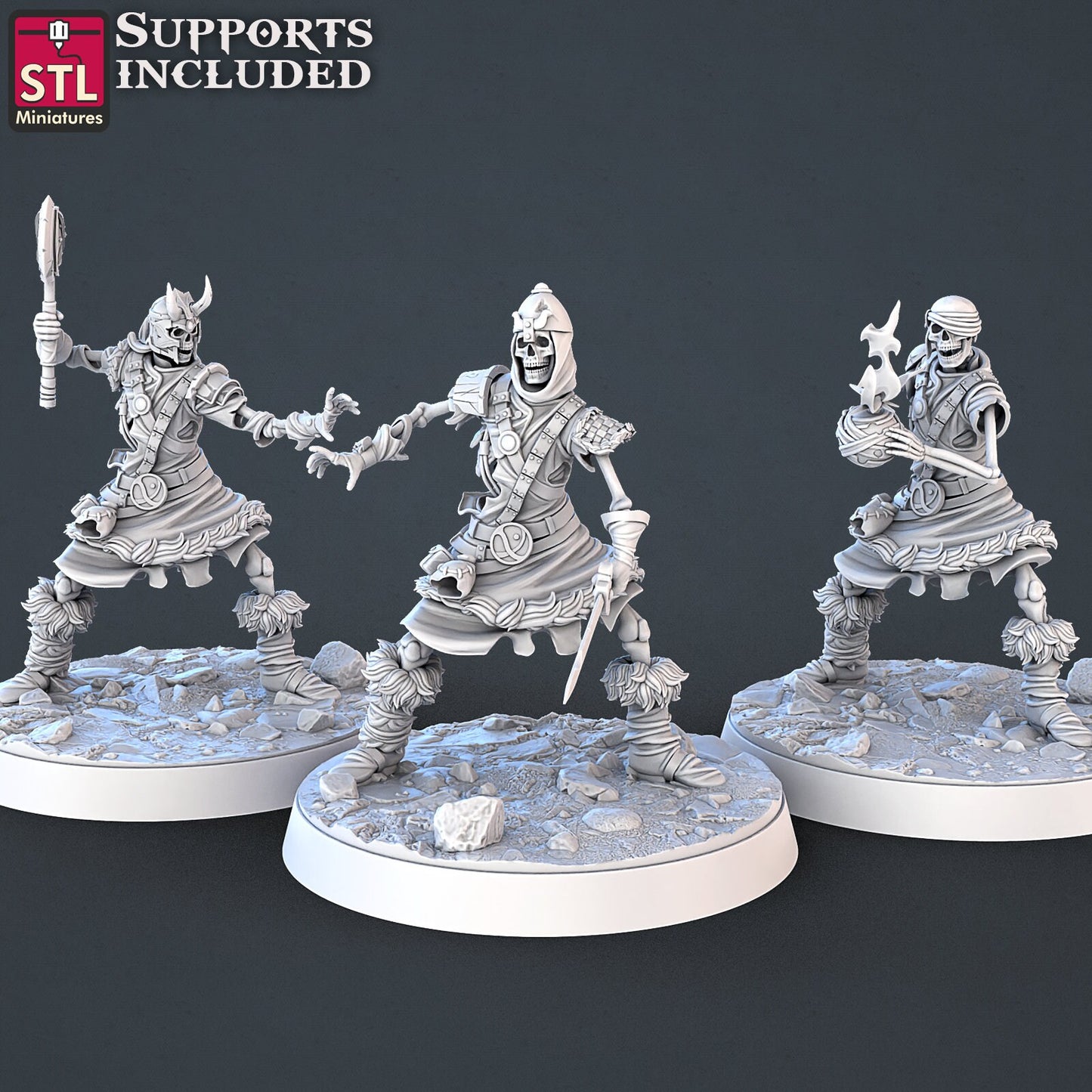 Skeleton Set by STL Miniatures