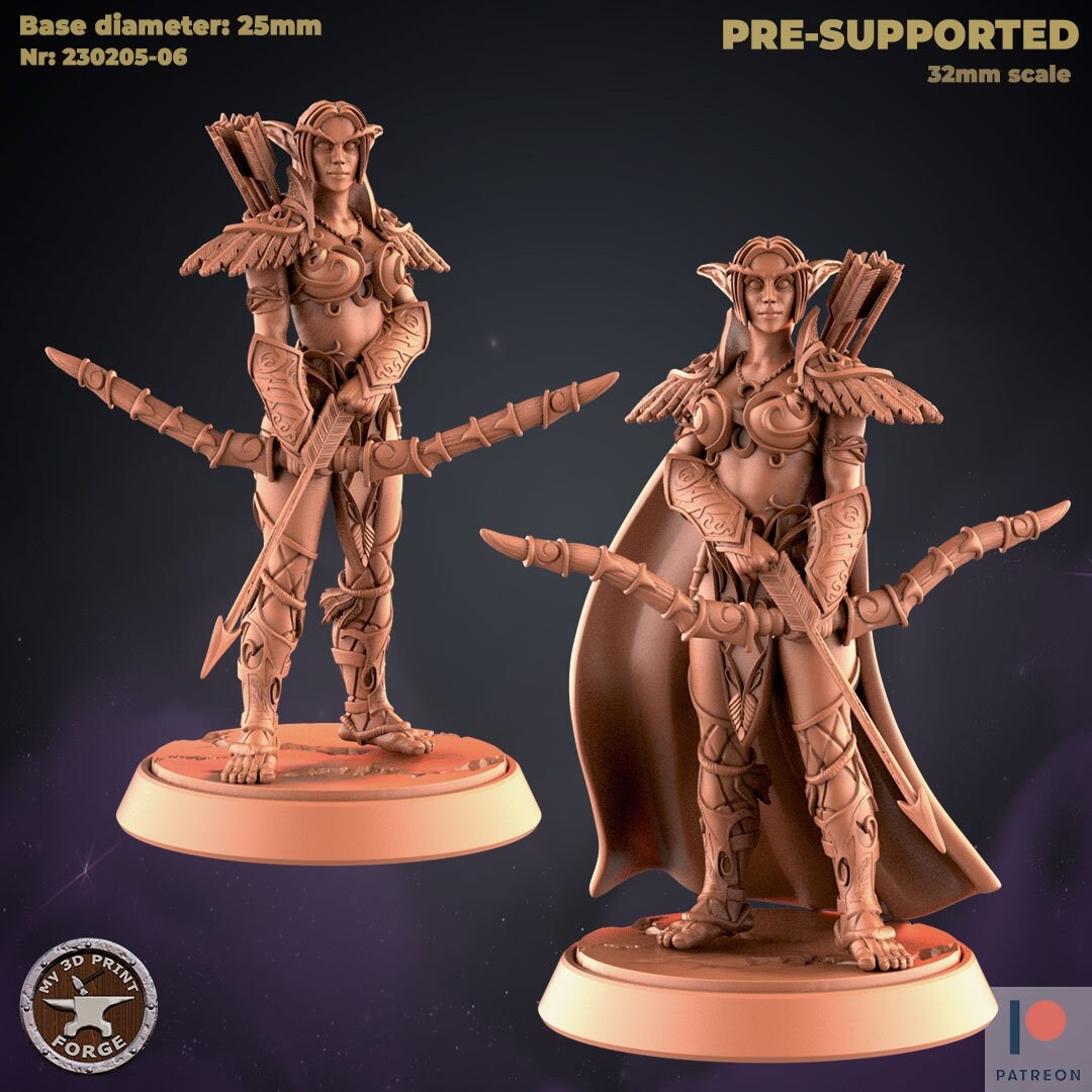Night Elf Bundle Vol. 1 by My3dPrintforge Miniatures