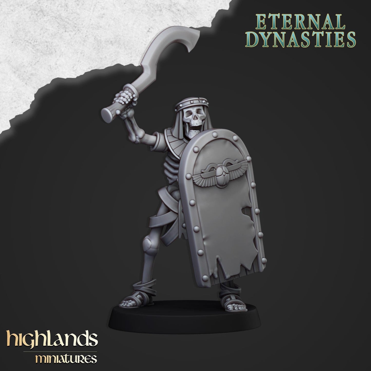 Skeleton Warriors Unit From Eternal Dynasties By Highland Miniatures