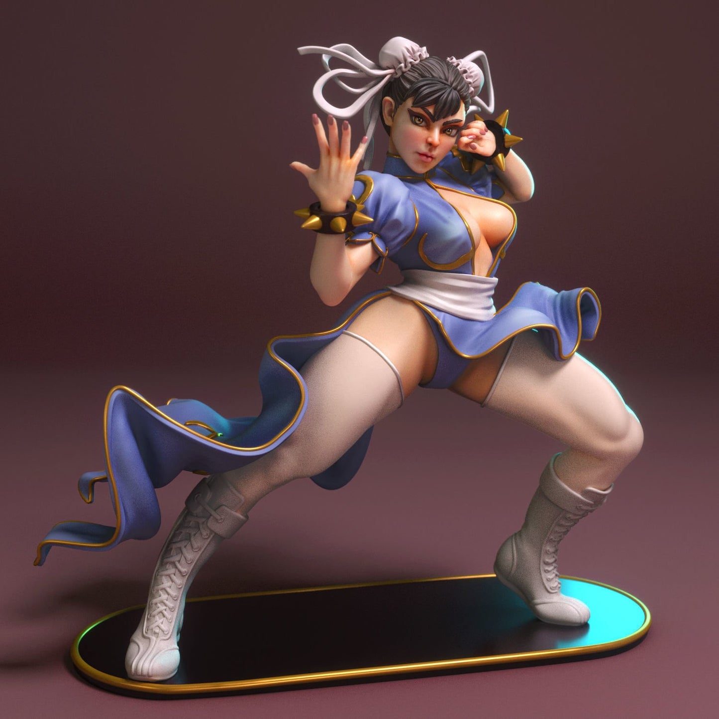 Street Fighting Martial Artist Statue Model Kit by Torrida Minis Miniartures