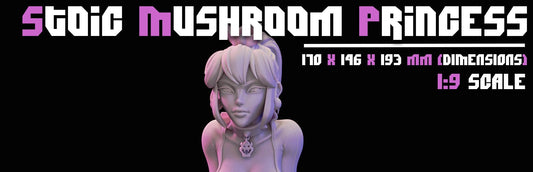 Stoic Mushroom Princess by Jigglystix Pin Up Factory Miniatures