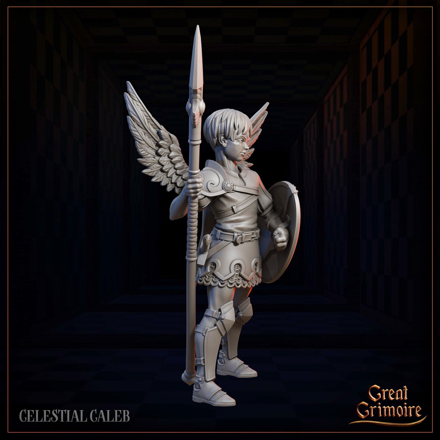 Cherub Pawns from "Celestial Gambit" by Great Grimoire Miniatures
