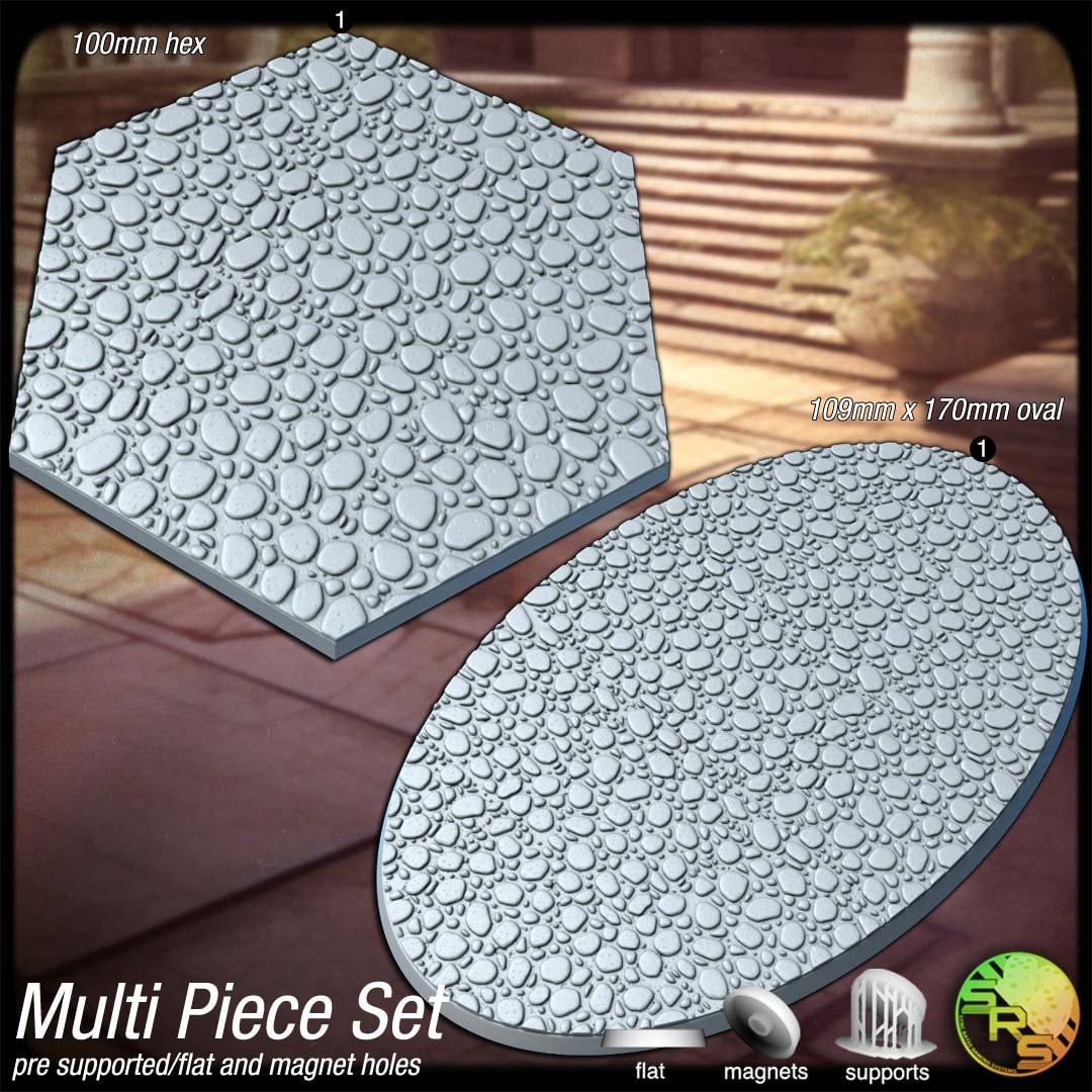 Courtyard Stone Bases by Where Legends Stand Miniatures