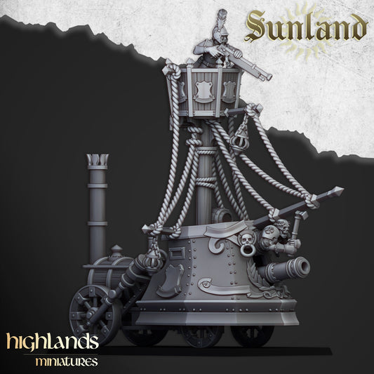 Ironclad Landship of Sunland  by Highland Miniatures