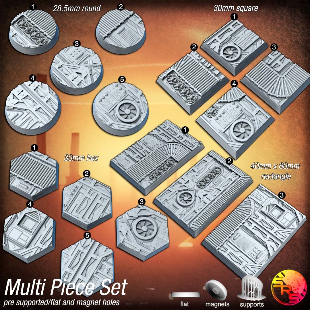 War Factory Bases by Where Legends Stand Miniatures