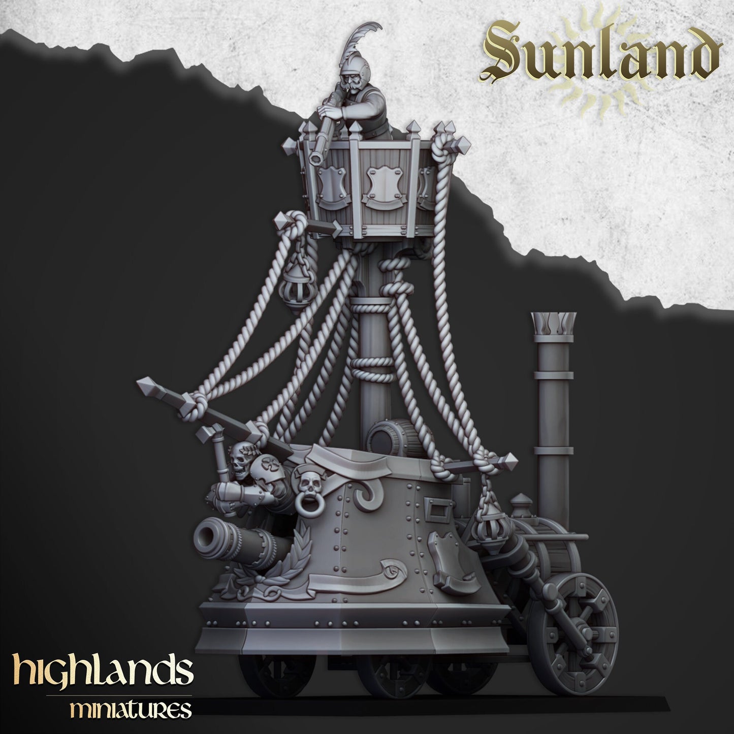 Ironclad Landship of Sunland  by Highland Miniatures