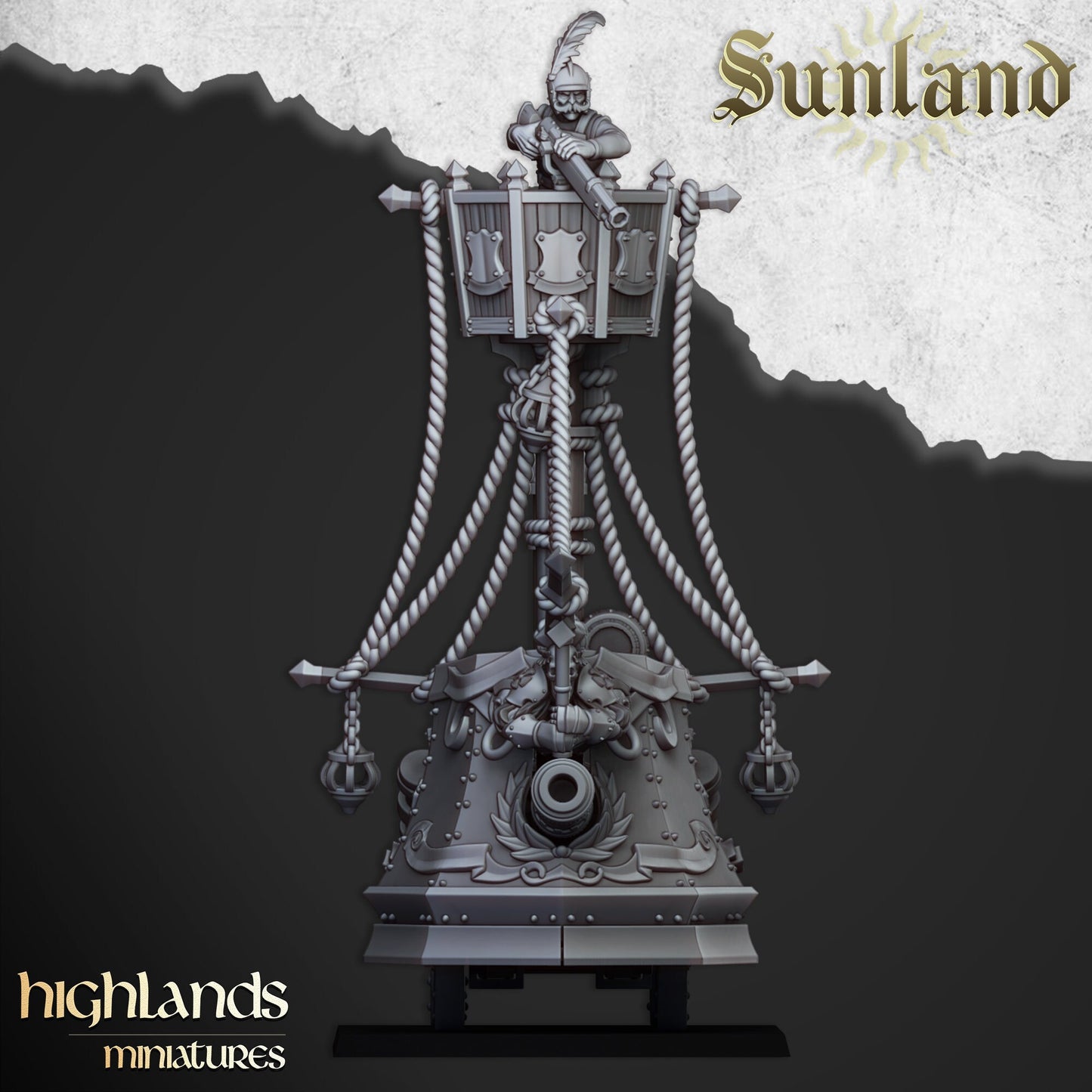 Ironclad Landship of Sunland  by Highland Miniatures