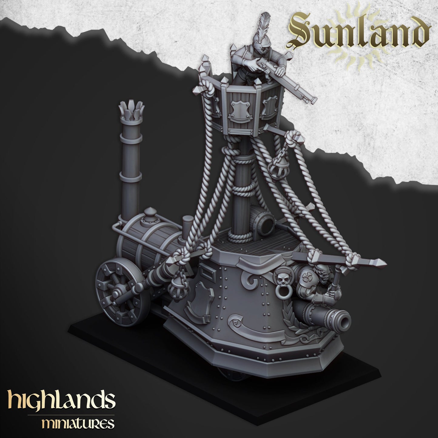 Ironclad Landship of Sunland  by Highland Miniatures